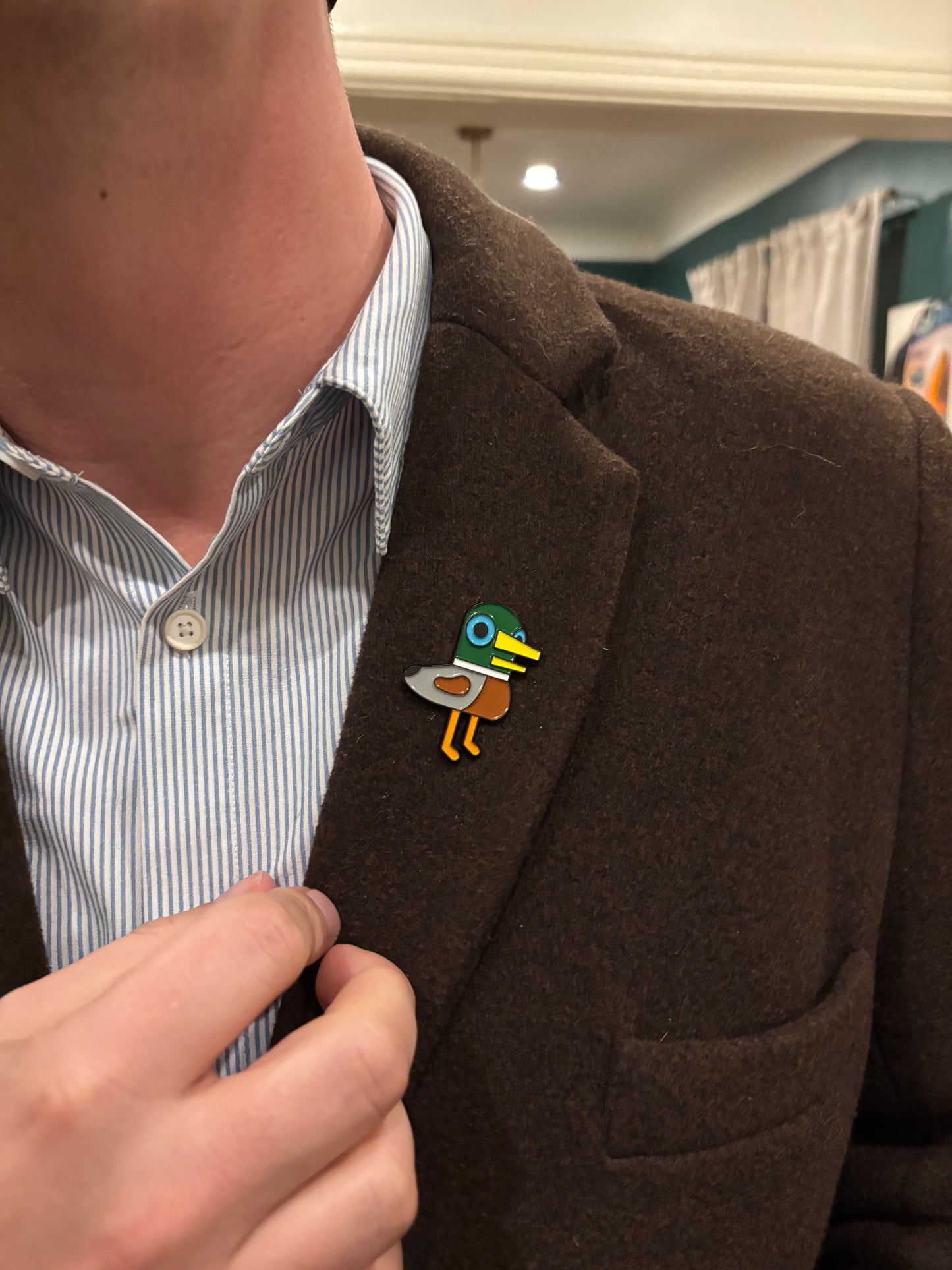Lewis Mallard enamel pin
